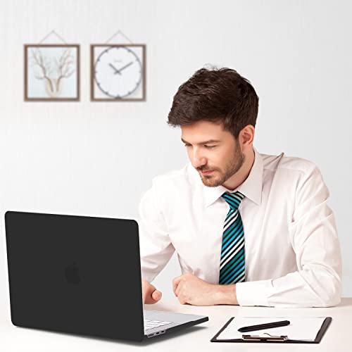B BELK for MacBook Air 13 inch Case 2026 2025 2024-2022 M5 M4 M3 M2, Black | A3449 A3240 A3113 A2681, Matte Plastic Laptop Hard Shell for MacBook Air 13.6 inch Case & Keyboard Cover & Screen Protector - color: Black