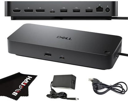 Dell Pro Dock WD25 USB-C Docking Station – 100W Power Delivery, Dual FHD or Single 4K Display Support, HDMI, DisplayPort, Ethernet – Boomph's Ultimate Performance Dock Solution for Your Workspace. - style: WD25