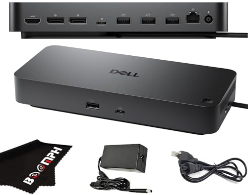 Dell Pro Dock WD25 USB-C Docking Station – 100W Power Delivery, Dual FHD or Single 4K Display Support, HDMI, DisplayPort, Ethernet – Boomph's Ultimate Performance Dock Solution for Your Workspace. - style: WD25