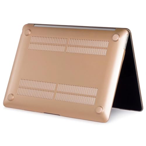 Hard Case Compatible with Old Version MacBook Pro 13 inch Case 2012 2011 2010 2009 2008 Release A1278 with CD-ROM, Laptop Plastic Hard Case Shell & Keyboard Cover, Gold - color: Gold, size: A1278(Pro 13" w/CD-ROM 2008-2012)