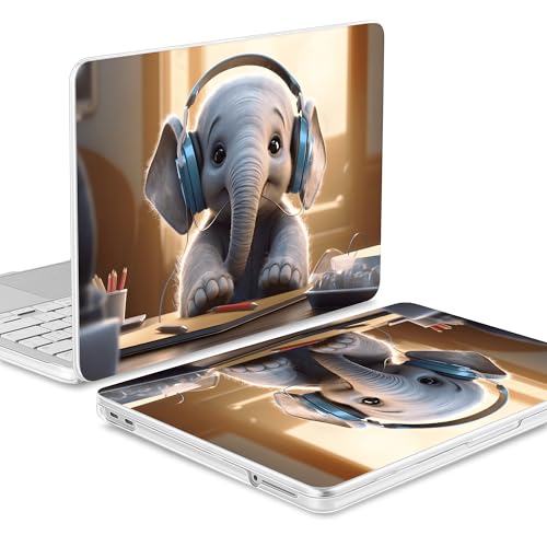 Tuiklol for 2026 MacBook Neo 13 Inch A18 Pro Chip Case, (Model A3404) Anti-Scratch Anti-Drop Slim Hard PC Shell Case with Shockproof Protective MacBook Neo Laptop Cover, Elephant - color: Elephant