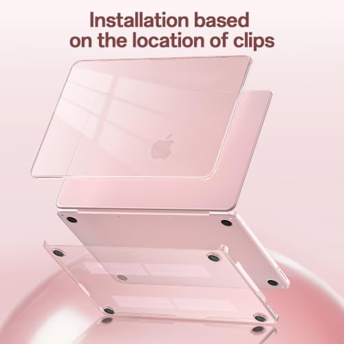 Case Compatible with MacBook Neo 13 inch 2026 (Model A3404), Scratch Resistant Protective Hard Shell Cover, Crystal Blush - color: Crystal Blush