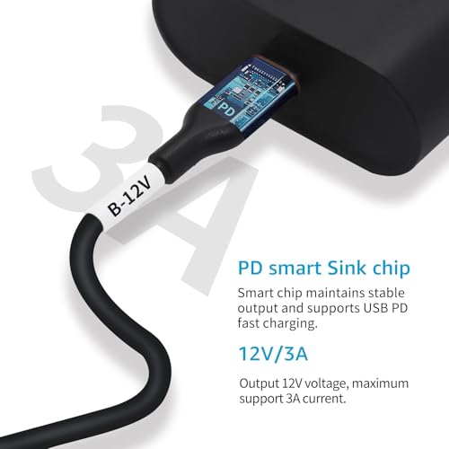 DSD TECH MagicConn SH-CP12B USB Type C PD to DC Power Cable(55x21)-12V - style: 12V