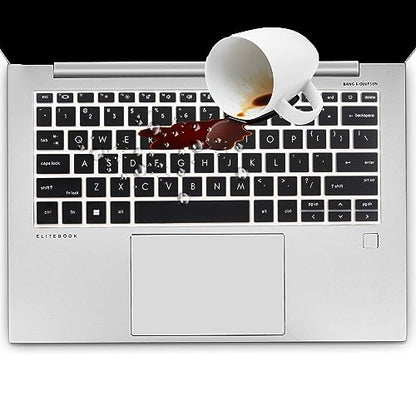 Keyboard Cover for HP EliteBook 830 835 840 845 1040 G9 G10 2025 2024 2023 2022 13.3 14 inch Laptop Accessories Keyboard Protective Skin (Not fit The 830/840/845/1040 G11 G8 G7 G6 G5 G4 G3)-Black - color: Black