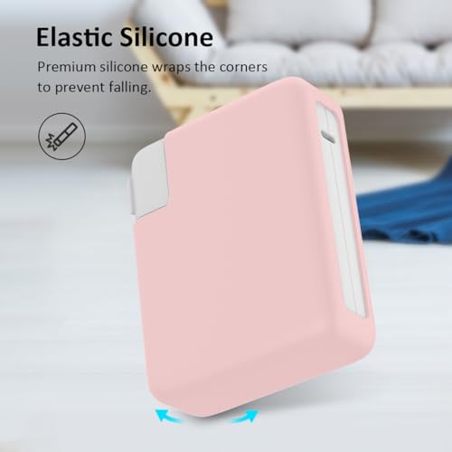 140W Soft Silicone Charger Protector Case Cover for MacBook Pro 16 inch 2026-2021 A2485 A2780 A2991 A3186 A3403 A3428 A3429 M5 M4 M3 M2 M1 Pro/Max Chip, 140W Power Adapter Cover, Baby Pink - color: Baby Pink