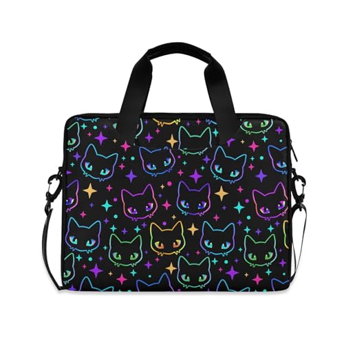 MNSRUU Laptop Bag for 15.6 inch Black Gothic Bats - color: Halloween Theme 089