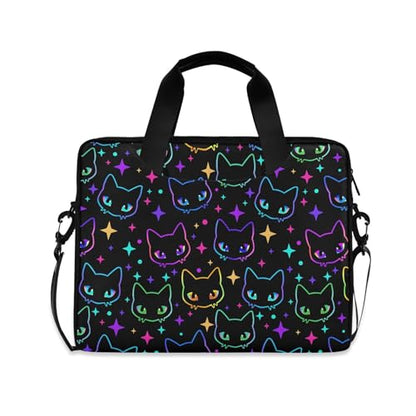 MNSRUU Laptop Bag for 15.6 inch Black Gothic Bats - color: Halloween Theme 089