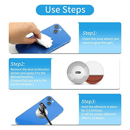 5 Pack Anchor Plate Adhesive Security Plate with Slot for Computer Lock | for Computer Lock Security Cables to Lock Down Laptops, Tablets, Monitors,for Smart Phone, MacBook Ipad, Tablet, Other Device