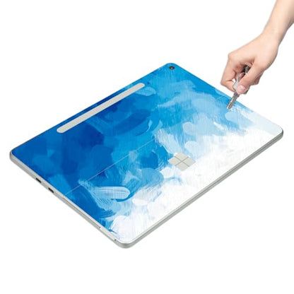 Protective Cover Skin Decal Sticker for Surface Pro 12" [Blue Paint] | Easy Bubble-Free Apply, 2025 Copilot PC, Matte Finish, Anti-Scratch, Anti-Fingerprint, Residue-Free, Full Body Vinyl Wrap - color: Blue Paint, size: Surface Pro 12"