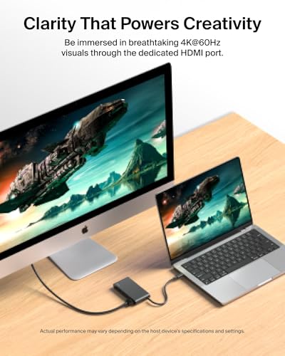 Belkin USB-C Hub 5-Port 4K HDMI 100W PD for MacBook, iPad, laptops & More | 10Gbps data transfer, 4K HDMI display support, compatible with MacBook, iPad Pro, Chromebook, and PC - style: 5-in-1 Display Hub