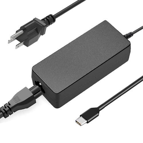 SZGUDULO 45W USB C Laptop Charger for Chromebook All USB Type C Laptop | Compatible with HP Chromebook Dell Lenovo Acer Asus Google Series Type C Fast Charging Power Cord - color: Black-6F