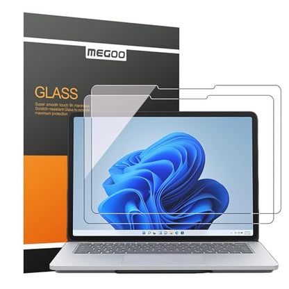 Megoo ArmorShield Screen Protector for Surface Laptop Studio 2/1, 14.4 Inch 9H Tempered Glass Film, HD Clear, Scratch Resistant, Surface Pen & Case Friendly, 2 Pack - size: Studio 1/2 14.4"