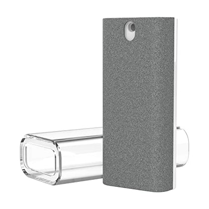 CLICK CLEAN Screen Cleaner with Pull-Out Stand & Microfiber, Grey | Fine Mist Spray, Streak-Free, Anti-Static, Removes Fingerprints & Smudges, Gentle Formula, For Phones, Laptop and Tablet - color: Grey