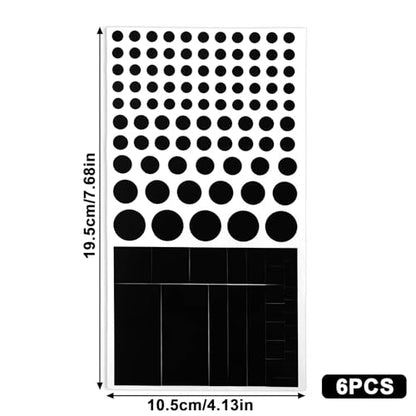 6pcs Blocked Vinyl Webcam Covers Slide, Laptop Smartphone Smart TV Light Multiple Sizes Restickable Blackout Stickers Label Decal Blocking Webcam Camera