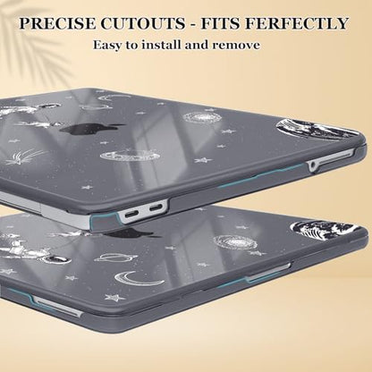 Compatible with MacBook Neo 13 inch Case 2026 Release Model A3404 Cover, Ultra-Thin Pattern Plastic Hard Shell Case Keyboard Cover Screen Protector Dust Plug, Astronauts Space Dog - color: Astronauts Space Dog