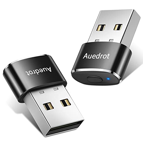 AUEDROT Mouse Jiggler Undetectable Metal USB Mouse Mover with Switch Button, Automatic Mini Mouse Shaker with 2 Jiggle Modes, Plug and Play, Keep Computer/Laptop Awake, Black, 2 PCS - color: Black, style: 2 PCS
