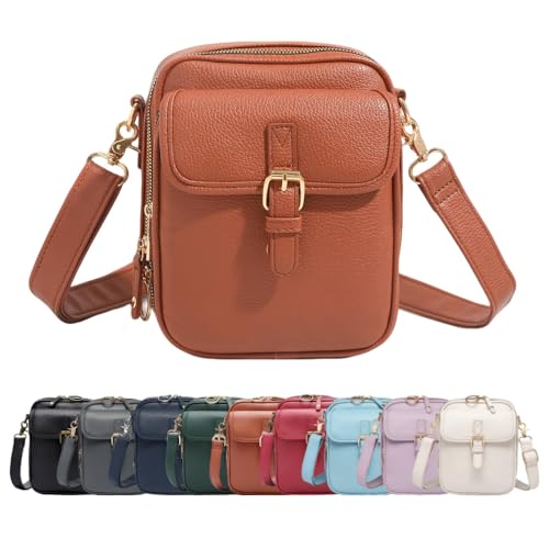 Vintage Large Capacity Messenger Bag, 2025 Upgrade Double Layer Large Capacity Messenger Bag, for Work, Travel, or Daily Use - color: Brown