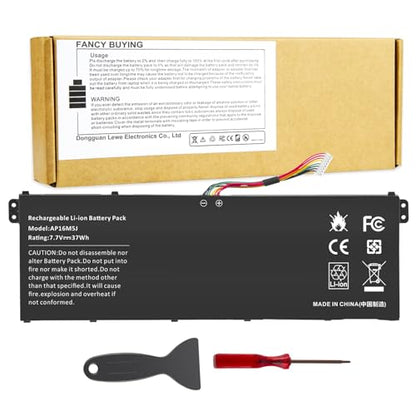 Fancy Buying AP16M5J Laptop Battery for Acer Aspire 1 A114-31 A114-32 Aspire 3 A314-31 A314-32 A314-41 A315-21 A315-21G A315-22 A315-31 A315-32 A315-33 A315-41 A315-51 A315-53 A315-53G 2ICP4/80/104 - size: 9.76*3.31*0.24inch AP16M5J