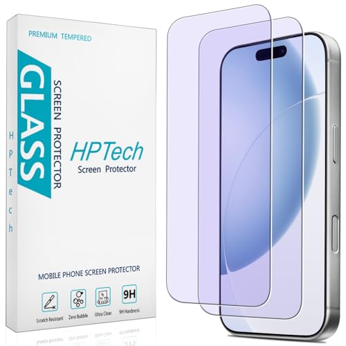 2 Pack Anti Blue Light Screen Protector for iPhone 17 Pro 6.3 Inch Eye Protection Tempered Glass Film, Easy to Install, Bubble Free - size: iPhone 17 Pro 6.3-inch