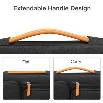 MOSISO 360 Protective Laptop Case 14 inch, 14 inch Laptop Sleeve | Compatible with HP Lenovo Dell ASUS Acer,HP Stream,Dell Latitude, Side Open Carrying Case with 4 Zipper Pockets, Black - color: Black, size: 14 inch