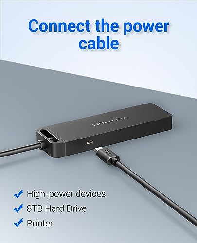 USB Hub VENTION 4-Port USB 3.0 Hub 1.5FT Ultra-Slim Data USB Splitter Charging Supported Compatible with MacBook, Laptop, Surface Pro, PS4, PC, Flash Drive, Mobile HDD - size: 1.5FT, style: USB 3.0 5Gbps