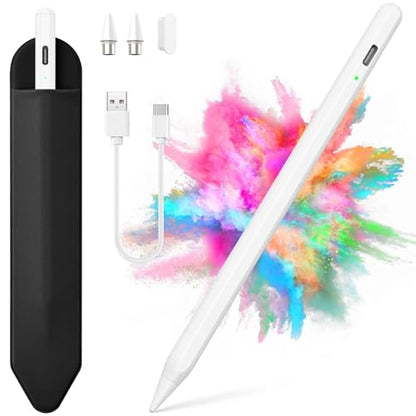 COO Universal Active Stylus Pen for iOS, Android & Samsung Touch Screens | Smart Digital Stylus for Lenovo/Vivo/Mi/HUAWEI Tablets, iPhone/Samsung/Pixel Phones for Drawing, White - color: White