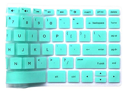 Keyboard Cover Compatible 2019 2018 14 inch HP Laptop Pavilion x360 14M-BA 14M-BA011DX 14M-BA014DX 14M-CD 14-BF 14M-BW 14-BW065BR 14-CM 14-CF Series (esc Delete ctrl Keys are Square Angles) (Mint) - color: Mint
