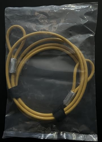Vascer Heavy Duty Anti-Theft Security Cable - 1/4” x 8ft PVC Coated Galvanized Steel Braided Cut-Resistant Lock Cable with Loops for Bikes, Motorcycles, Grills, Gates - size: 8 Feet - 1/4 Inch Thick