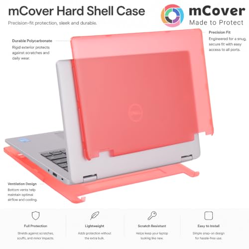 mCover Case ONLY Compatible with 2023-2024 13.3" Dell Latitude 3340 Series Laptop or 2-in-1 Windows Notebook Computer (NOT Fitting Any Other Dell Models) - Aqua - color: Aqua
