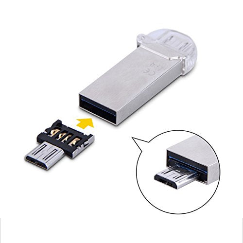 cablecc 100pcs Mini Size USB 3.0 to Micro SD SDXC TF Card Reader with Micro USB 5pin OTG Adapter for Tablet/Cell Phone… - color: Black OTG*100PCS