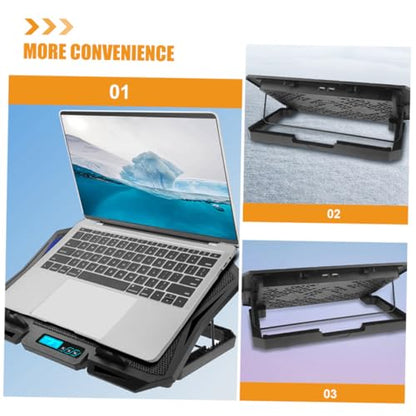 BESPORTBLE 6-inch Laptop Cooling Pad with Adjustable Fan Speed USB-Powered Quiet Cooling Stand for Notebooks Compatible with 15-16 Inch Laptops for Home and Office Use