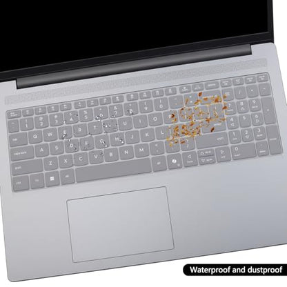 Keyboard Skin for 2025 Lenovo IdeaPad Slim 5 5i 16AHP10 16AKP10 16IRH10R 16'', IdeaPad Slim 3 3i 3X 16 15" 16ARP10 16IRH10 15AHP10 15IRU10 15Q8X10 15IRH10-Clear - color: Clear