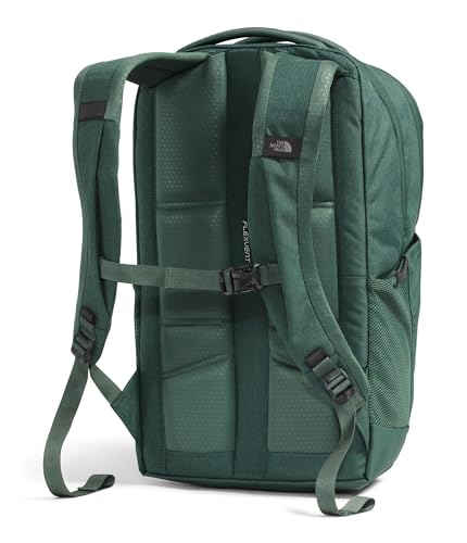 The North Face Jester Everyday Laptop Backpack, Duck Grn Dk Hth/Blk, OSFA | Commuter Daypack, Water Repellent, Laptop Sleeve - color: Duck Green Dark Heather/Tnf Black