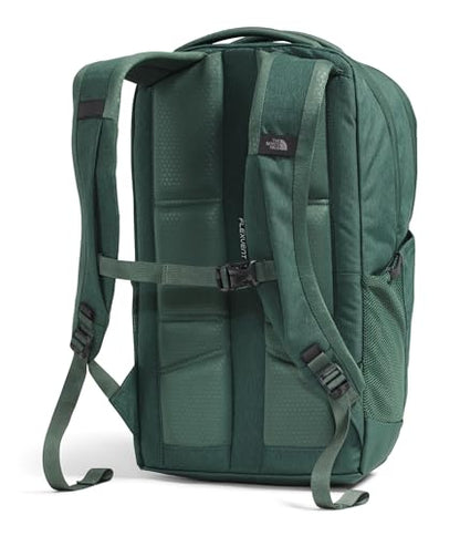 The North Face Jester Everyday Laptop Backpack, Duck Grn Dk Hth/Blk, OSFA | Commuter Daypack, Water Repellent, Laptop Sleeve - color: Duck Green Dark Heather/Tnf Black