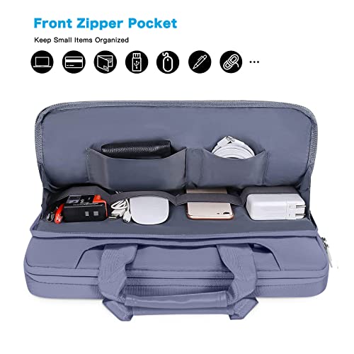 MOSISO 360 Protective Laptop Bag 13.3 inch, 13-14 inch Computer Bag | Compatible with MacBook Air 13 inch/Pro 13 /Pro 14, HP,Dell,Notebook, Laptop Carrying Case with Strap&Handle, Lavender Gray - color: Lavender Gray, size: 13.3 inch