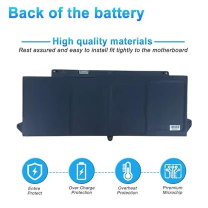 63Wh 7FMXV Laptop Battery Replacement for Dell Latitude 7320 7420 7520 5320 5320 2-in-1/7320 2-in-1/7420 2-in-1 Series TN2GY 0TN2GY 9JM71 4M1JN 1PP63 727CG HDGJ8 MHR4G CN-0727CG CN-0TN2GY - size: 10.01*4.10*0.22inch 7FMXV