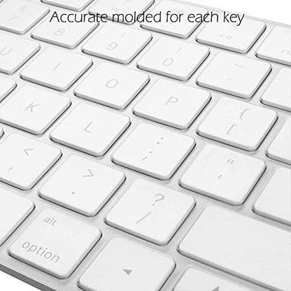 ProElife Keyboard Cover Skin for 2023-2021 Magic Keyboard with Touch ID and Numeric Keypad Model-A2520 U.S Enter Protector 0.12-mm TPU Protector (3 Keys ON The Left of The Space BAR) (Clear) | Clear, Non-interference Design for ID Key, Dust-proof, TPU Pro