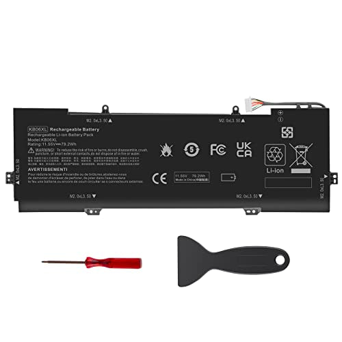 TREE.NB Spare Battery for HP Spectre X360 15-BL002XX 15-BL001NG 15-BL075NR Z6K96EA Z6L01EA Z6L02EA 2PG91EA, Spectre X360 15T-BL00 2017 HSTNN-DB7R TPN-Q179 902401-2C1 902499-855 902499-856 KB06XLP - size: 12.76x4.06x0.2inch KB06XL