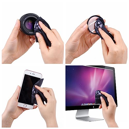 Camkix Lens and Screen Cleaning Kit - 2X Cleaning Spray 2X Microfiber Cloth - Perfect to Clean The Lens of Your DSLR and Compatible with Your Camera, Smartphone, Tablet, Notebook, etc. - color: 2 Bottles