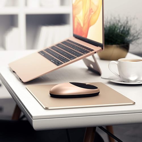 Satechi M1 Wireless Bluetooth Mouse, USB-C Rechargeable, Compact & Portable, for MacBook Air/Pro/Neo, iPad Air/Pro, iPad mini, Mac mini, iMac & Windows - Gold - color: Gold