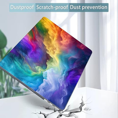 Mektron Printed Case for 2025 Microsoft Surface Laptop Windows 11 Copilot+ PC Surface Laptop 13 inch Touchscreen Display Cover Fits Model 2095, Rainbow Cosmic - color: Rainbow Cosmic