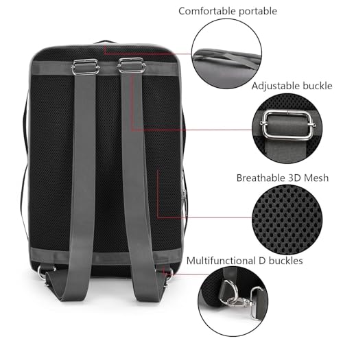 BESMART Waterproof Laptop Backpack 17.3 Inch Shockproof Computer Bag for Men & Women, Lightweight Casual Daypack (GREY) - color: Grey