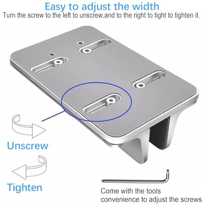 Vertical Laptop Stand Holder, Desktop Aluminum Stand for MacBook with Adjustable Dock Size, Fits All MacBook, Surface, Chromebook and Gaming Laptops (Up to 17.3 inches), Silver - color: Sliver