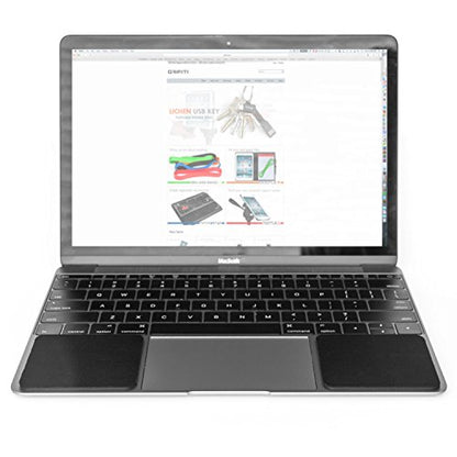 Small Slim Palm Pads Notebook Wrist Rest with Tacky Silicone Reposition Ergonomic Carpal Tunnel Resting Support for Computer MacBook & Laptop Keyboard Typing Pad (2 Small 3 x 2.75 inches) - size: Slim Small