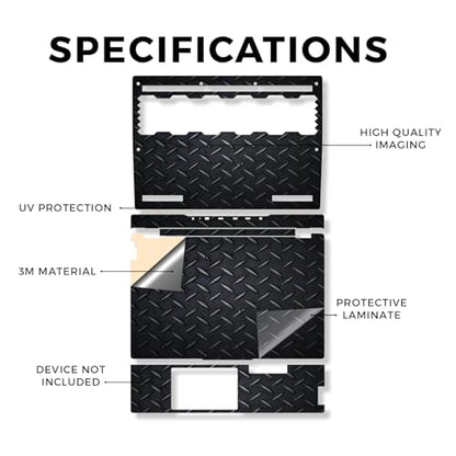 Laptop Skin Compatible with Lenovo Legion 5 Gaming Laptop (15IRX9) 2024 - Black Diamond Plate - Premium 3M Vinyl Protective Wrap Decal Cover - Easy to Apply | Crafted in the USA - color: Black Diamond Plate, size: Legion 5 Gaming (15IRX9) 2024 Full Cover