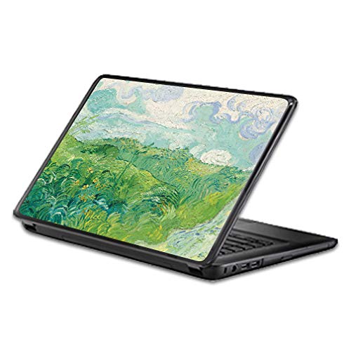 Universal Fit MightySkins Skin Compatible with Any 15" Screen Laptop - Green Wheat Fields | Protective, Durable, and Unique Vinyl Decal wrap Cover | Easy to Apply, Remove | Made in The USA - color: Green Wheat Fields