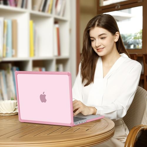 MOSISO Compatible with MacBook Pro 14 inch Case M5 M4 M3 M2 M1 2026-2021 | 3 in 1 Kit Anti-Crack Hard Shell with TPU Bumper, A3427 A3426 A3434 A3112 A3185 A3401 A2918 A2992 A2779 A2442, Chalk Pink - color: Chalk Pink