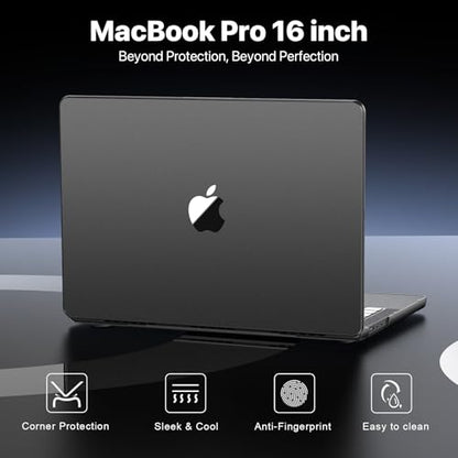 Macaset for MacBook Pro 16 inch Case 2024-2021 M4 M3 M2 M1 Pro/Max [Ultra-Thin Natural] for A3403 A3186 A2991 A2780 A2485 Protective Durable Hard Shell Laptop Cover-Space Gary Clear - color: Matte Gray