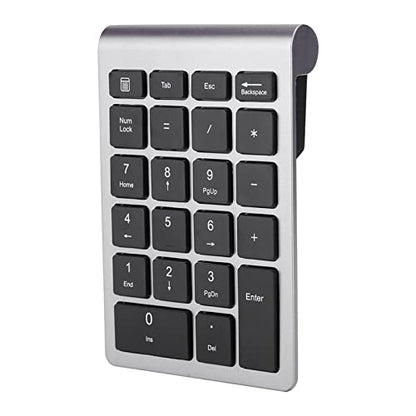 Numeric Keypad with Mice, 2.4G Number Pads and Mouse and USB Receiver Kit for PC Laptop, 22-Key | Number Lock | LED Indicator (Iron Grey) - color: Iron Grey