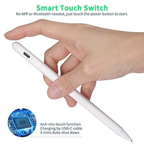 Chromebook Stylus Pen, Active Capacitive Digital Pencil Stylus for Chromebook Pen,Good for Sketching and Note-Taking Touch Screen Pen,White - color: White